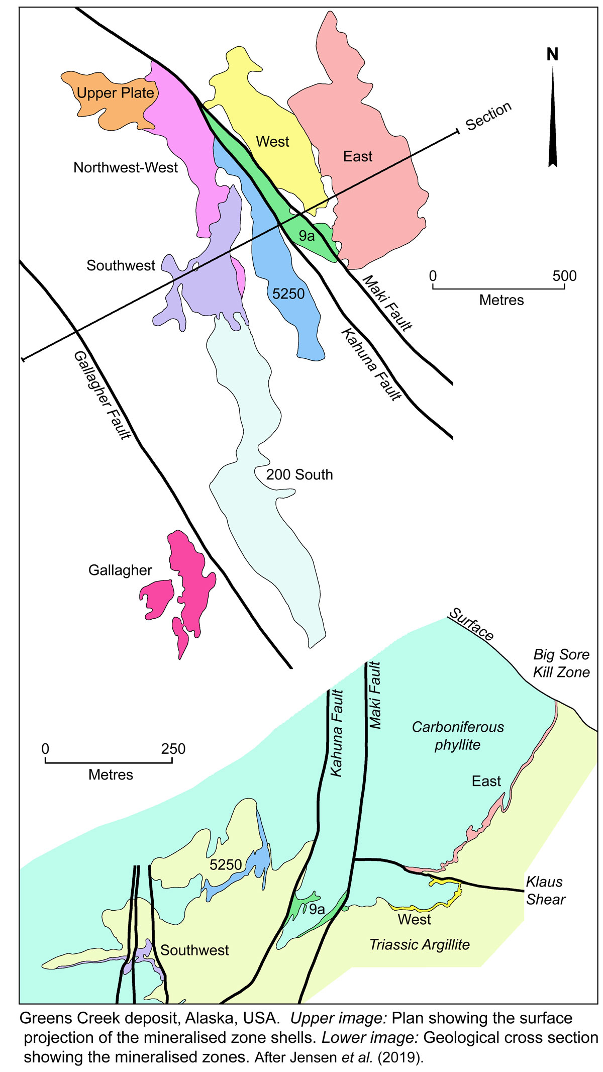 Greens Creek geology and mineralisation