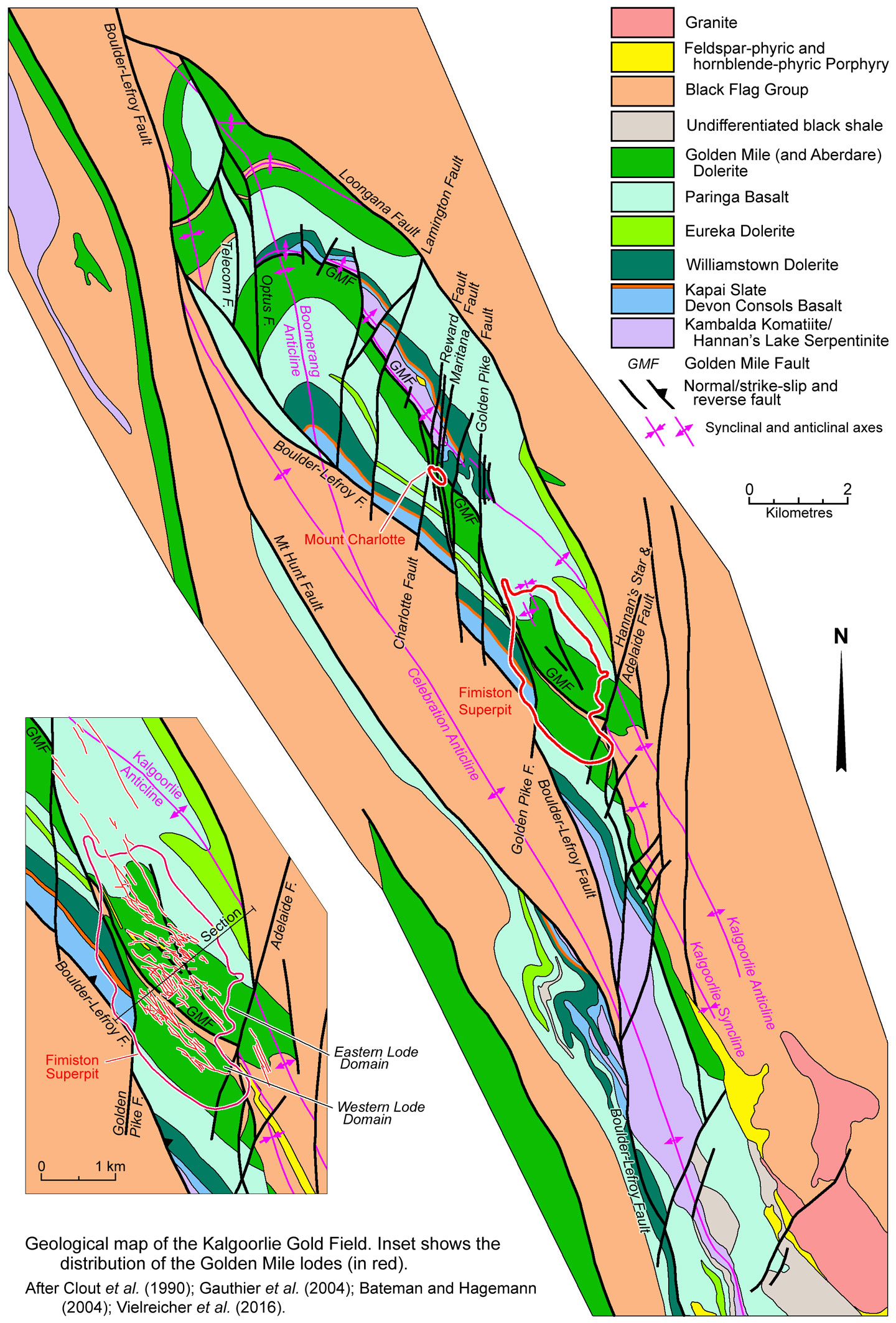Kalgoorlie Gold Field Geology