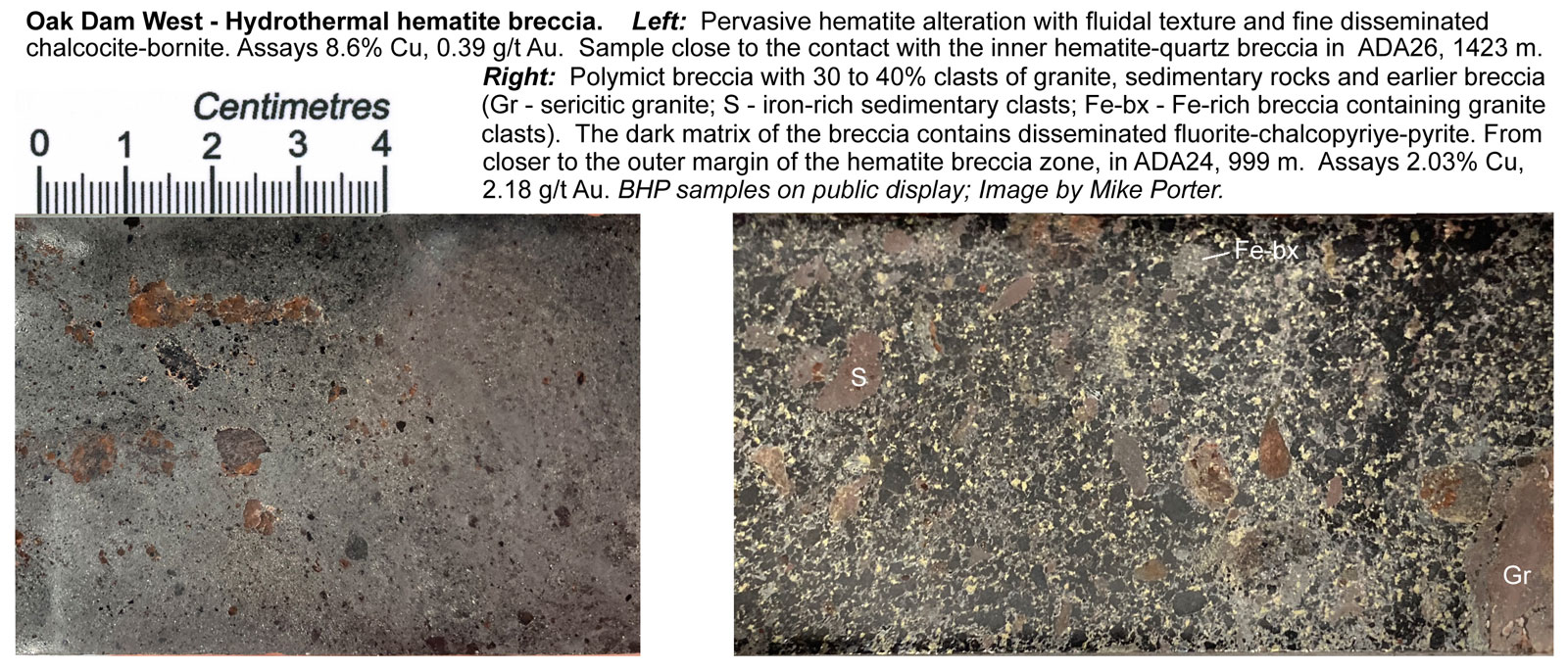 Oak Dam West Hydrothermal hematite breccia