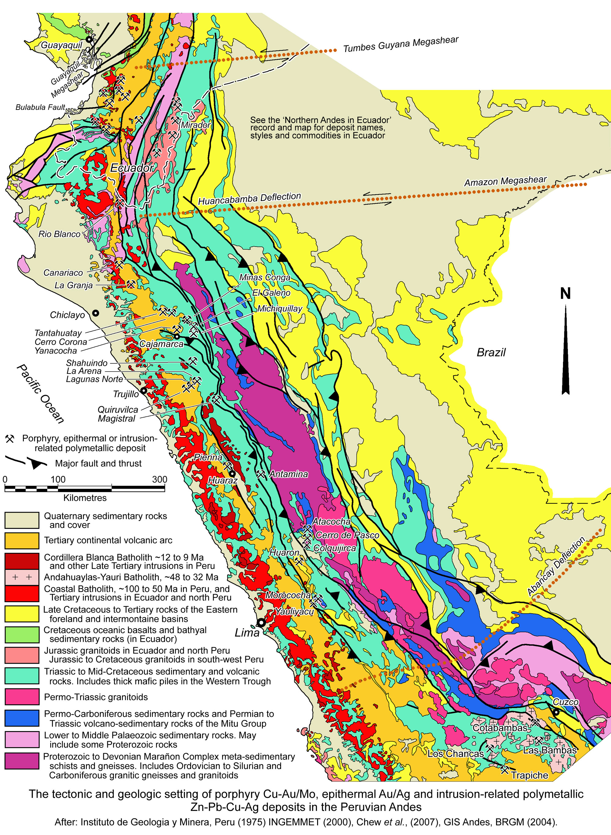Peruvian Andes geology