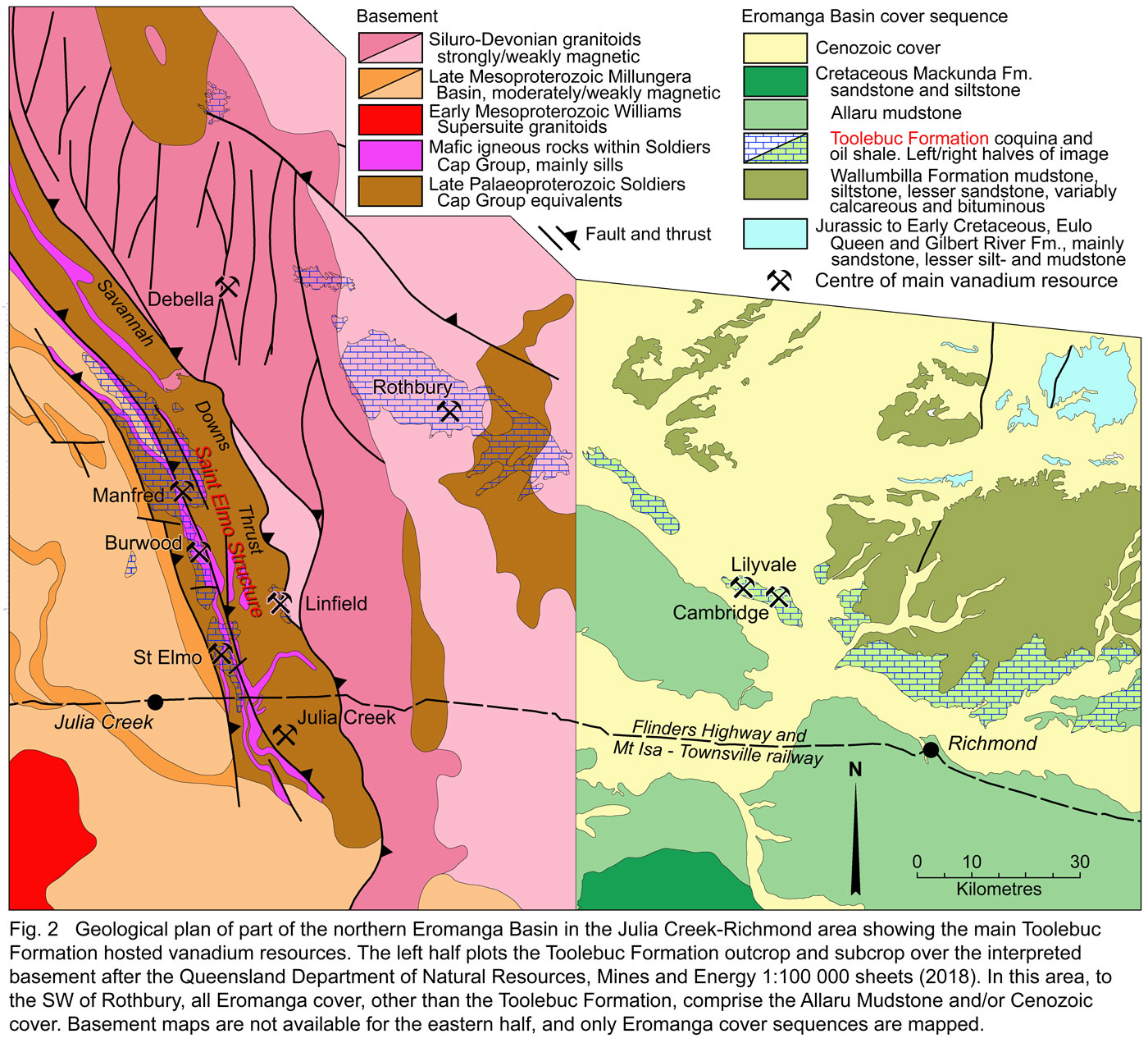 Toolebuc Geology and Vanadium deposits