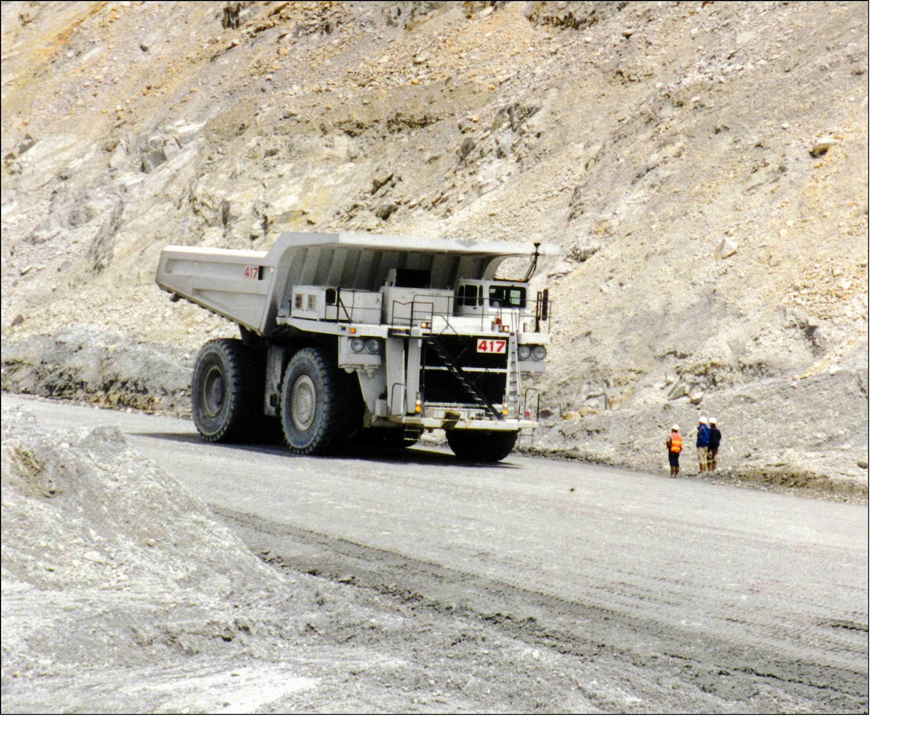 Trucking copper ore